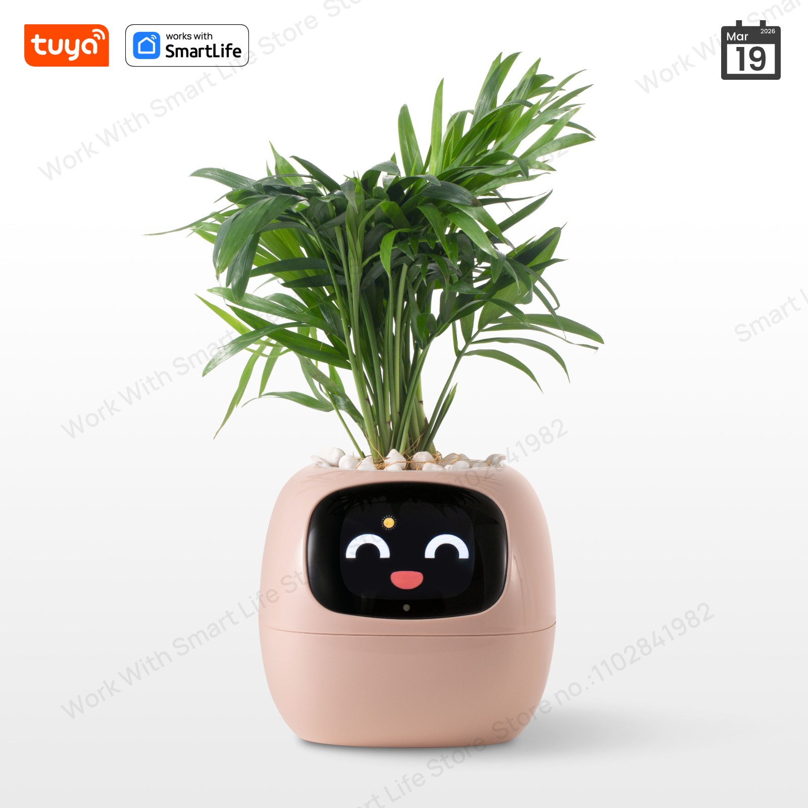 Smart Pot - Pink Tuya Efeu Smart Planter, endloser