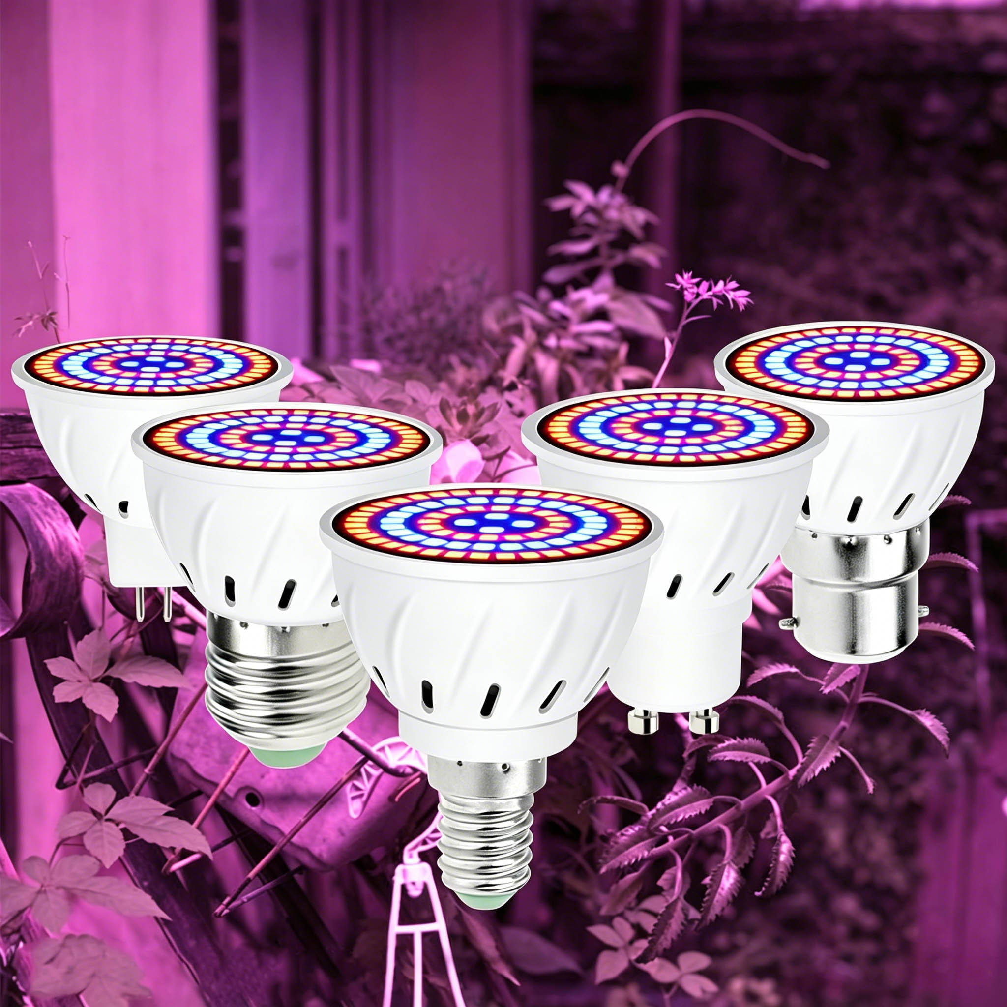Plant Grow Light Full Spectrum - Pflanzenlampe E27 Vollspektrum LED Pflanzenbirne GU10